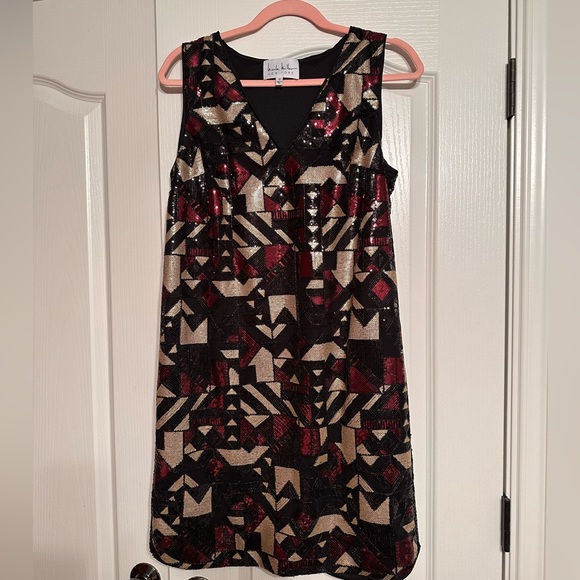 NWOT Sleeveless Sequin MIDI Cocktail Dress - Picture 1 of 3
